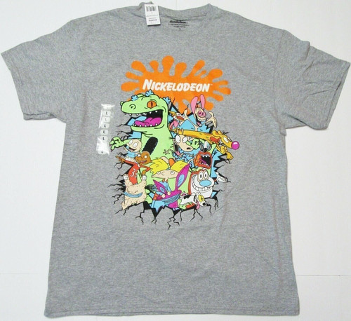 Nickelodeon Large T-Shirt ~ Gr. L ~ grau grey T Shirt - Bild 1 von 4