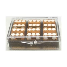 Koplow Casino Dice d6 Precision Casino Dice - Yellow w/White (6) NM