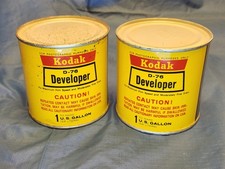 Kodak D76 developer, Vintage, NOS, 2 unopened cans
