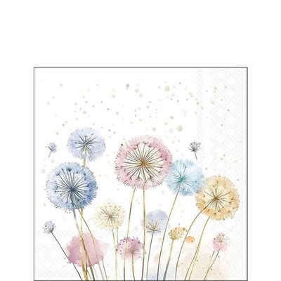 20 Papierservietten, Cocktail - Servietten DANDELIONS Ambiente | Löwenzahn