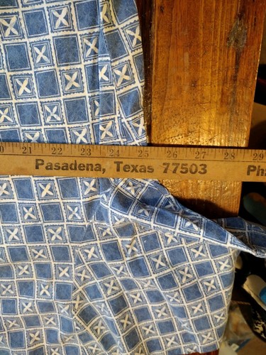 Vintage Maui Trading Company Herren Hemd XL blau-weiß geometrisch 90er Jahre - Bild 6 von 9