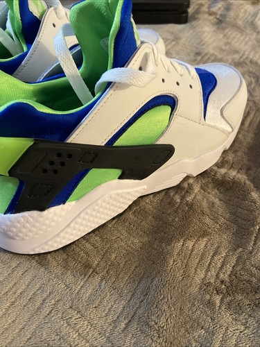 Nike Air Huarache Scream Green Size 9.5 New No Box DD1068-100 - Picture 4 of 9