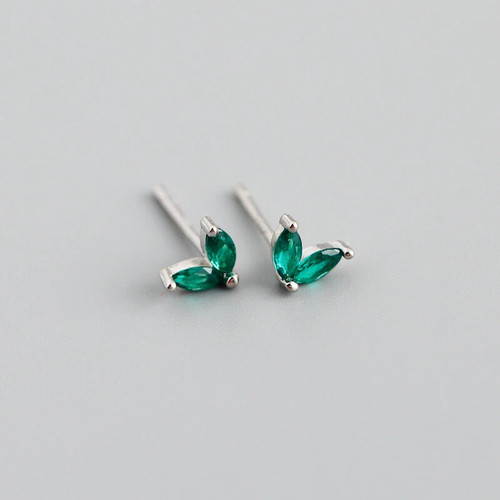 Crystal Earring Studs Cubic Zirconia Stud Sterling Silver Ear Piercing Girls 5mm - Picture 19 of 20
