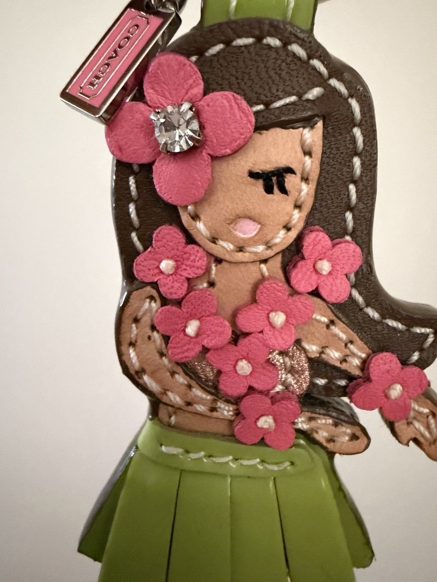 NEW COACH HAWAIIAN HULA GIRL MULTICOLOR BAG CHARM/FOB F93159 | eBay