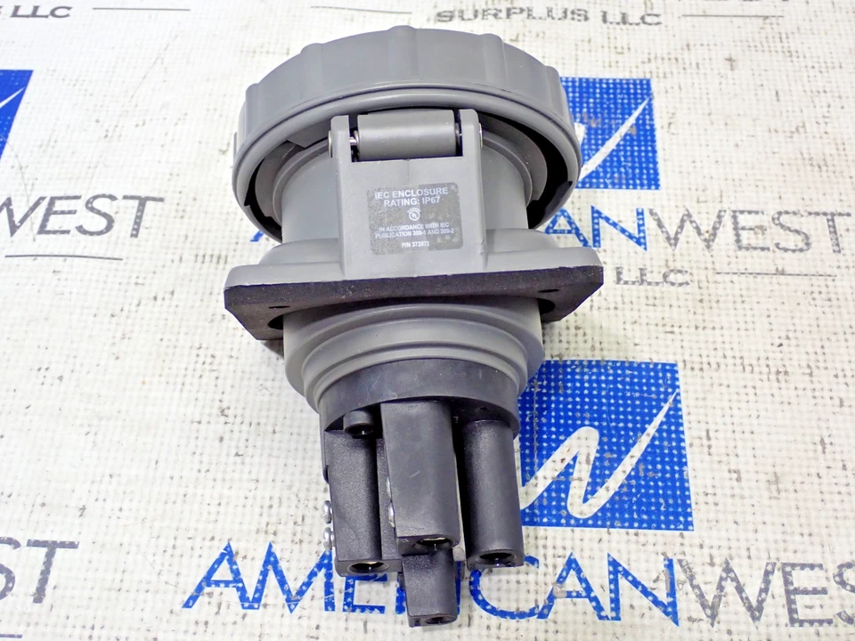 Pass & Seymour PS460R9-W Pin & Sleeve Receptacle Watertight 60Amp 3PH 250V 3P 4W - Image 3 of 4