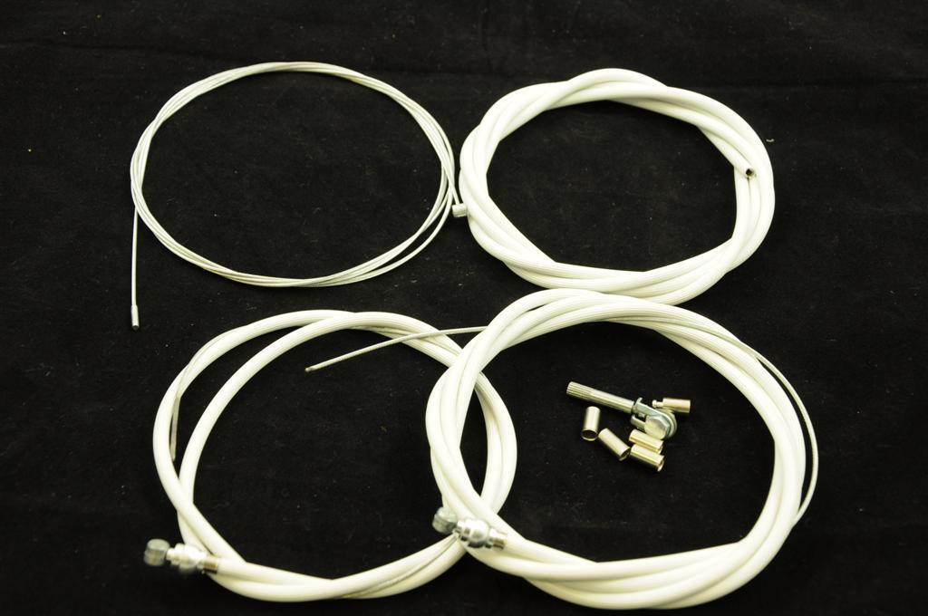 VINTAGE WHITE Cheap mail order sales RIBBED OUTER CABLE SET ARCHE F BRAKE STURMEY R Max 80% OFF