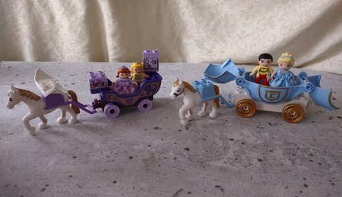 Lego DUPLO Lot Of 2 Disney Princesses Carriage Cinderella & Sofia The First ++