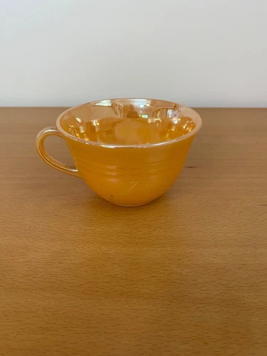Vintage Fire King Peach Luster Tea Cup