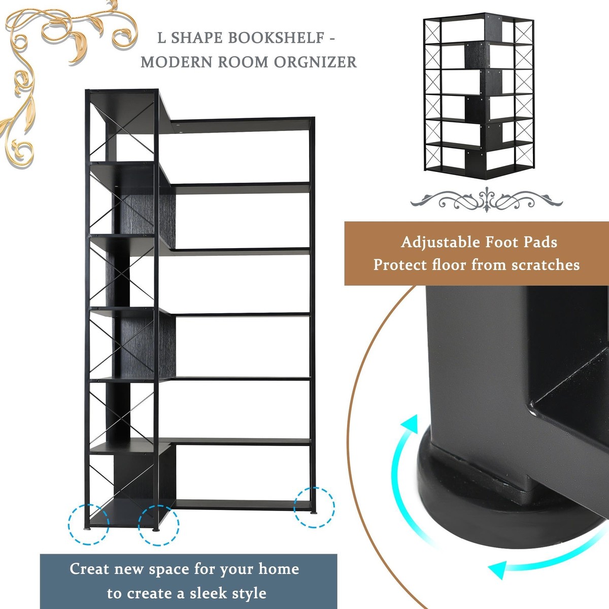 Bookshelf 7 2024 feet tall