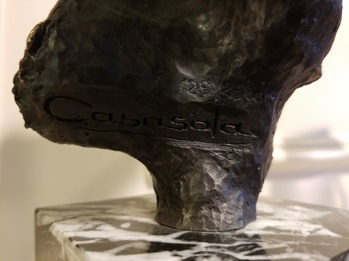 LIMTED EDITION Jose Luis de Casasola BRONZE & MARBLE Statue Signed and Numbered - Picture 7 of 12