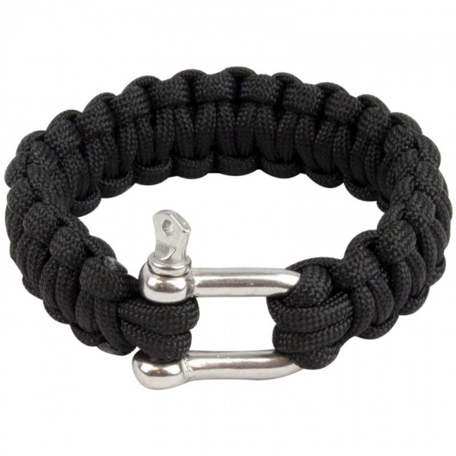 Paracord Bracelet D Ring Black/Olive | eBay