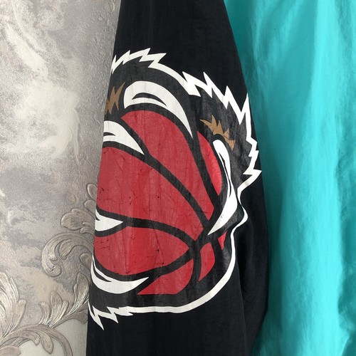 100% Authentic Mitchell Ness 95 96 Vancouver Grizzlies Warm Up Jacket Size L 44 - Picture 5 of 16