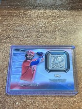 2021 Topps Update Baseball 70th Anniversary Logo Patch # T70P-BH Bryce Harper