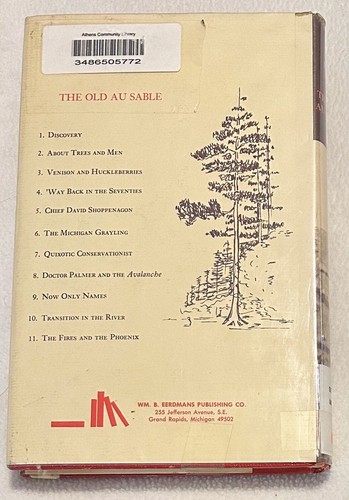 The Old Au Sable Hazen Miller 1971 Vintage Hardcover Book HCDJ Michigan Ex Lib - Imagen 2 de 9