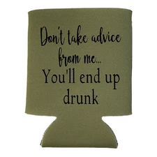 CUSTOM DESIGN KOOZIE~Beer Or Soda 12oz Can/Bottle~SARCASM~FUNNY~GIFT