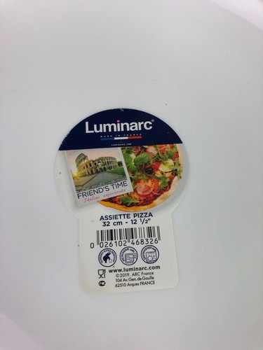Luminarc Assiette Friend's Time Pizza Plate 32cm 12.5" - Picture 6 of 6