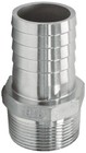 Hose Barb Male-to-Male 1/2 in End B Diameter Crimp & Hose Barb Fittings