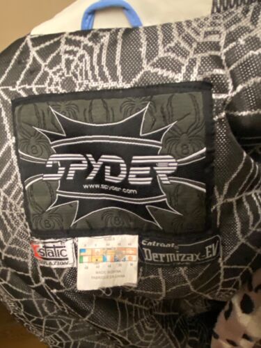 SPYDER JACKET WOMENS SKI WINTER SIZE S JAPANESE Y2K VINTAGE SNOAWBOARD BLUE DRIL - Picture 19 of 24