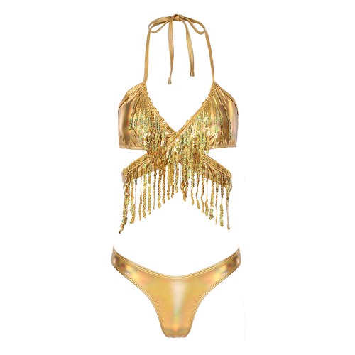 Trajes para mujer 3 piezas falda con cordones ropa de baile vientre club nocturno disfraz tanga - Imagen 12 de 54