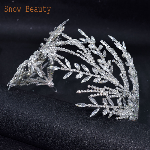 Luxury Wedding Crown Rhinestone Headpiece Bridal Hair Accessories Tiaras Crown - Bild 30 von 34