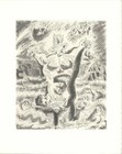 ANDRE MASSON Le Septieme Chant II 14.75" x 11" Etching 1974 Expressionism Brown,
