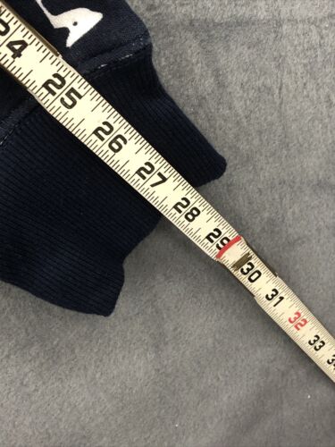 Fila Womens Sweatshirt Large Blue Spell Out Graphic Crew Neck Cropped Waist - Picture 8 of 14