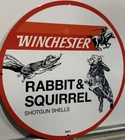 Vintage Style Winchester Rabbit & Squirrel Shotgun And Shell  Steel Sign