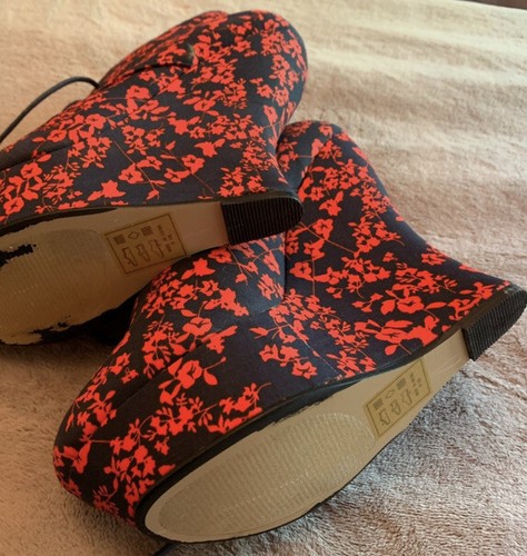 * madison shoedazzle lila Platform Floral Shoes Sz 8 5.5” Heel Inc 1.5” Platform - Picture 4 of 9