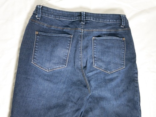 Pantalones de mezclilla Coldwater Creek 5 bolsillos azules algodón elásticos pierna recta talla 10 - Imagen 7 de 10
