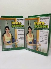 2 New Insta-Screen Walk-thru Anti-bug Screen Keep Bugs away Mesh Screen 