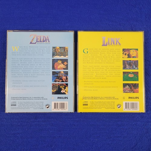 CDI Philips x2 ZELDA The WAND OF GAMELON + LINK The FACES OF EVIL ENGLISH CD-I - Picture 3 of 7