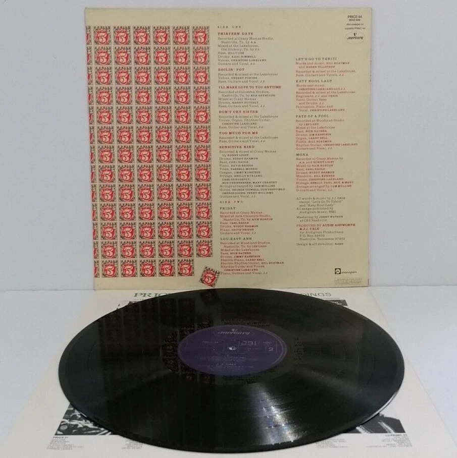 J.J. Cale 5 Vinyl LP A1 B1 Pressing - EX Foto 4 de 4