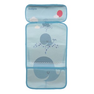 Summer Baby Stroller Ice Mat Infant Stroller Cool Seat Cartoon Pattern Baby Ice Silk Cushion Blue Whale