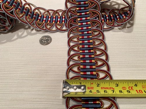 2YD SAMUEL & SONS Margaux Crete Gem Passementerie Border Braid Trim $180 Retail - Picture 17 of 20