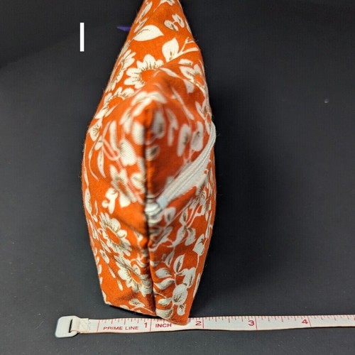 Selbstgemachte Stoff Kosmetiktasche gefüttert Reißverschlusstasche rechteckig klein Handarbeit - Bild 46 von 66