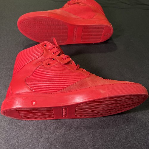 ZAPATOS DE ENTRENADOR BALENCIAGA COTE ZAPATILLAS ROJAS PLISADAS ARENA TALLA 44 EE. UU. 11 AUTÉNTICAS - Imagen 15 de 24