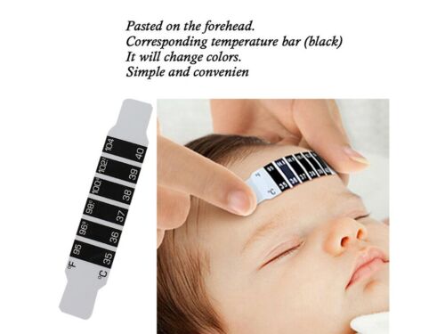 Self Fever Check Easy to Use Forehead Thermometer Flexible Reusable Strip - Picture 7 of 8