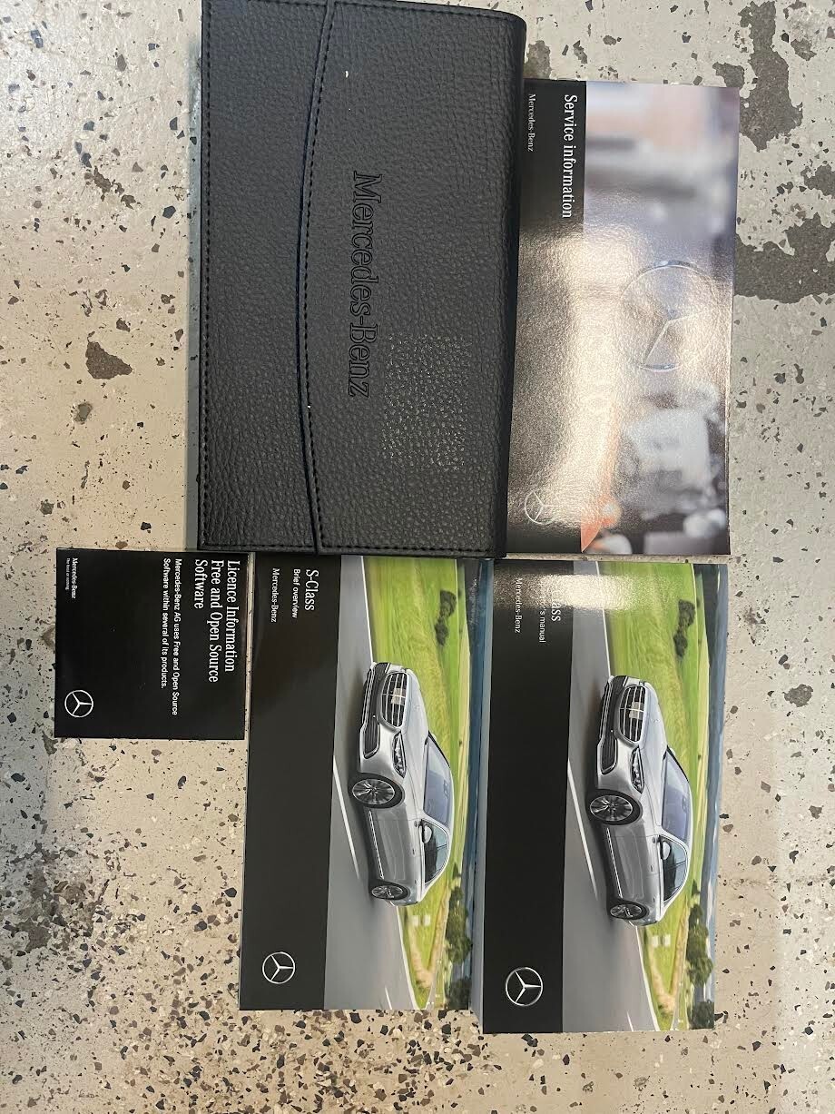 2022 MERCEDES BENZ S класса модели владельцев операторов ручной набор заводской OEM