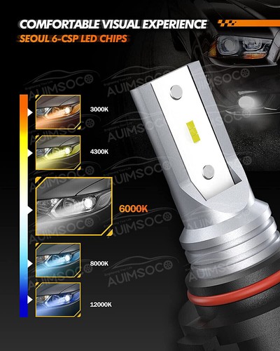 For Chevy Silverado 1500 2500HD 2001-2006 6000K LED Headlight + Fog Light Bulbs - Picture 4 of 24