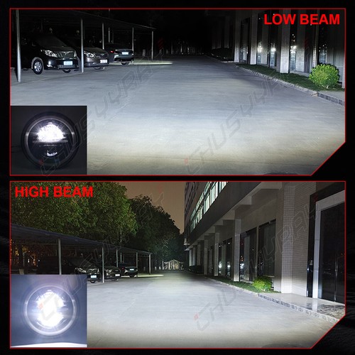 Par de faros LED de 7\" pulgadas haz alto/bajo 6000 k para Pontiac Grand LeMans 1975 - Imagen 10 de 14
