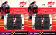 4 Front Brake Pads SBS 809 DC Carbon Honda CBR 1000 RR Fireblade 2011