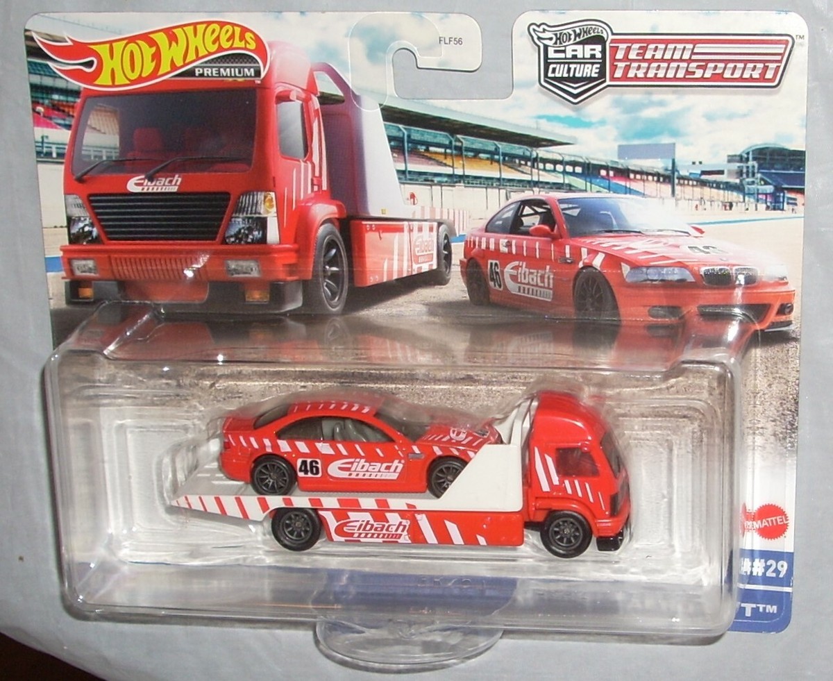 HOT WHEELS Eibach CAR CULTURE TEAM TRANSPORT BMW M3 E46 & AERO