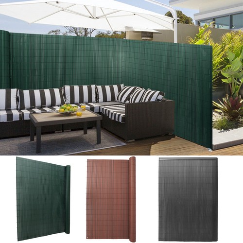 PVC Garden Screening Roll Fence Privacy Border Panel Bamboo Effect Fencing UK - Picture 10 of 21