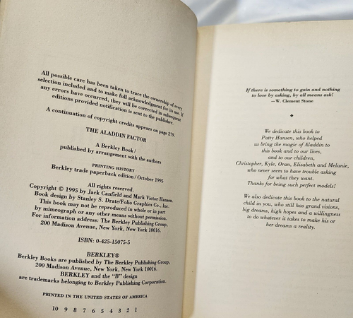 2 Buch Set Der Aladdin-Faktor + Wage to Win von Canfield/Hansen Papier sehr guter Zustand/G - Bild 5 von 8