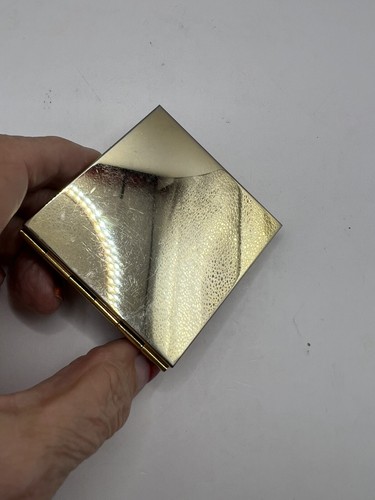 Red/Pink crystal enamel lipstick/purse mirror - Picture 3 of 3