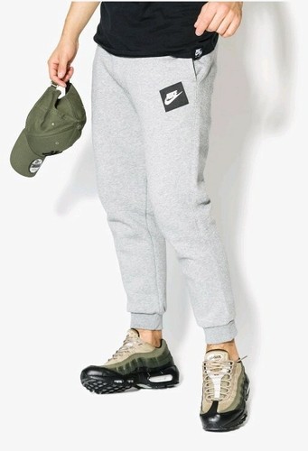 Nike Men’s Pants Joggers Bottoms Fleece Trousers (AH7021 063 ) Grey Size Large