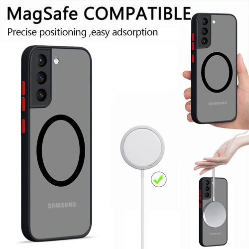 Matte For Samsung S25 Ultra S24 S23 S22 S21 Shockproof Armor Magsafe Case Cover - Picture 7 of 20