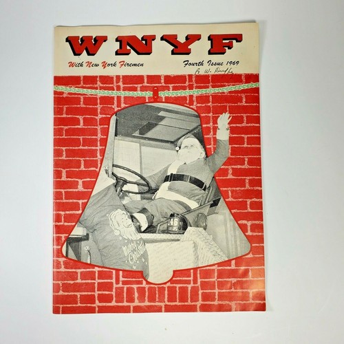 1969  WNYF Magazine Santa Clause Christmas cover - FDNY - New York  - Foto 1 di 3