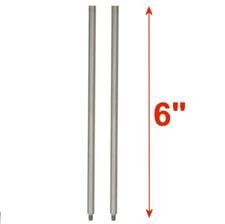 Indicator Extension Dial Digital Stem Rod Set 2 piece 6" Combine to 12" AGD 4-48