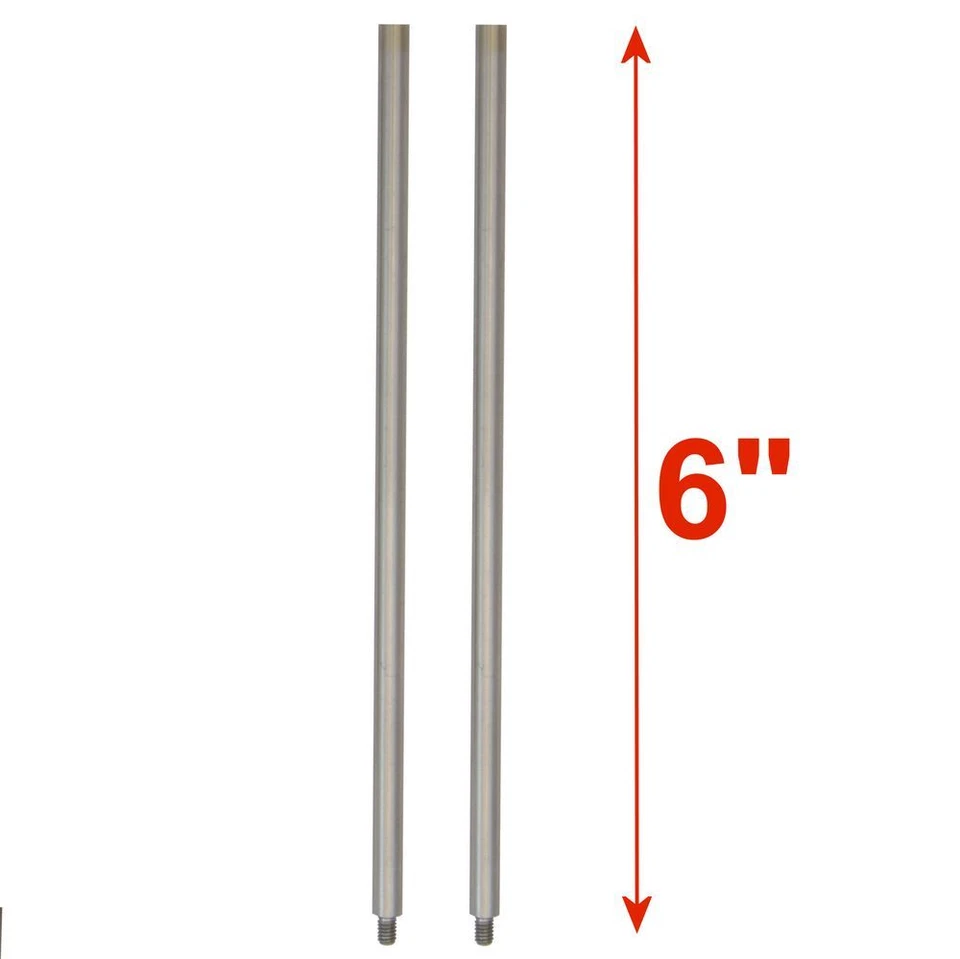 Indicator Extension Dial Digital Stem Rod Set 2 piece 6" Combine to 12" AGD 4-48